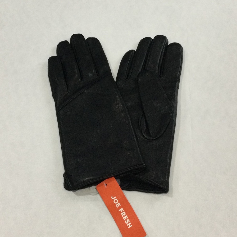 NWT Joe Fresh Women’s Classy Leather Black Gloves